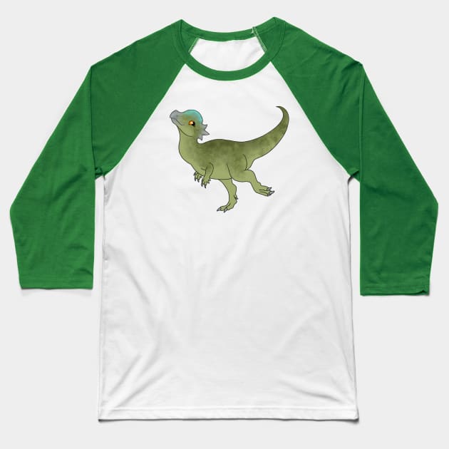 Cute Pachycephalosaurus Baseball T-Shirt by saradrawspaleo